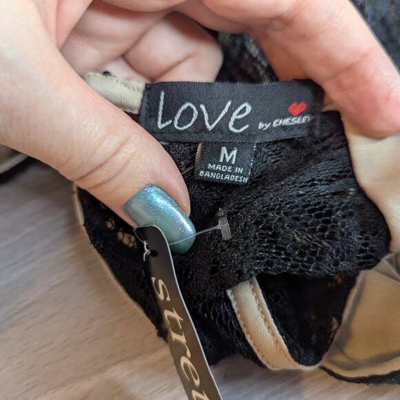 Love Stretch Lined Lace Sleeveless Jumpsuit Women's Size Medium NWT - Picture 8 of 16